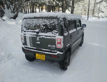 雪の中のハスラー
